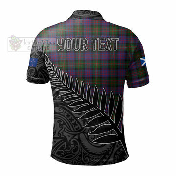 MacDonell (McDonell) Crest Tartan Polo Shirt with New Zealand Silver Fern Half Style