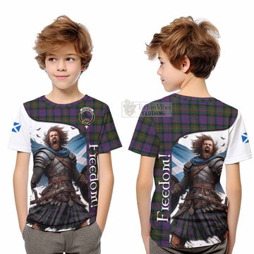 MacDonell (McDonell) Crest Tartan Kid T-Shirt Inspired by the Freedom of Scottish Warrior