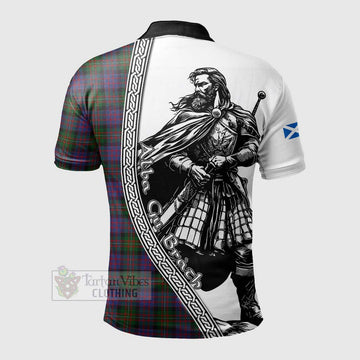 MacDonell (McDonell) Tartan Clan Crest Polo Shirt with Highlander Warrior Celtic Style