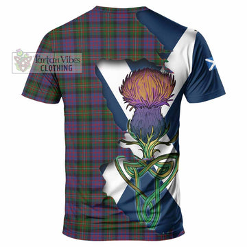 MacDonell (McDonell) Tartan Family Crest T-Shirt Scottish Thistle Celtic Inspired - Tartan Vibes Clothing