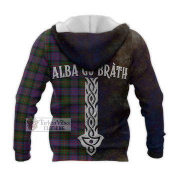 MacDonell (McDonell) Tartan Family Crest Knitted Hoodie Alba Gu Brath Be Brave Lion Ancient Style - Tartan Vibes Clothing