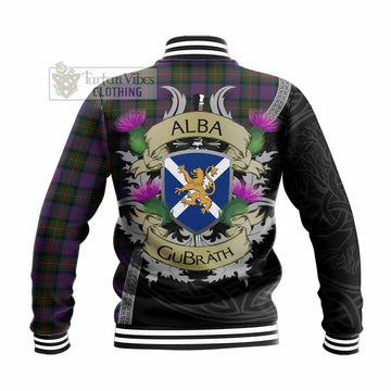 MacDonell (McDonell) Tartan Family Crest Baseball Jacket Lion Rampant Royal Thistle Shield Celtic Inspired - Tartan Vibes Clothing