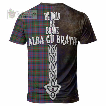 MacDonell (McDonell) Tartan Family Crest T-Shirt Alba Gu Brath Be Brave Lion Ancient Style - Tartan Vibes Clothing