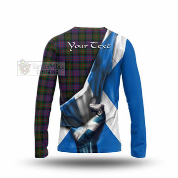 MacDonell (McDonell) Tartan Long Sleeve T-Shirt with Family Crest Scotland Patriotic Style