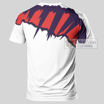 MacDonell (McDonell) Clan Crest T-Shirt with Retro Sport Style - 2D-tartanvibesclothing