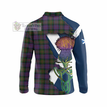 MacDonell (McDonell) Tartan Family Crest Long Sleeve Polo Shirt Scottish Thistle Celtic Inspired - Tartan Vibes Clothing
