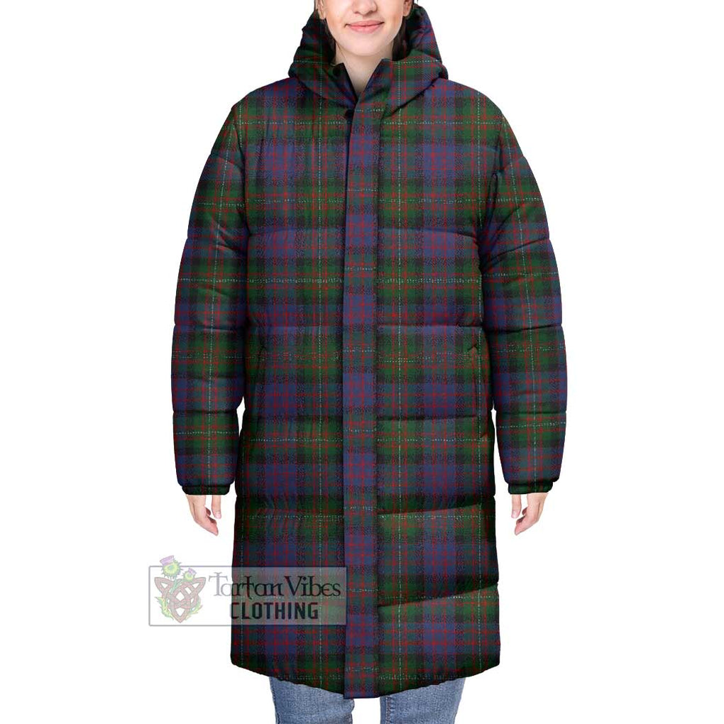 Tartan Vibes Clothing MacDonell (McDonell) Tartan Long Down Jacket