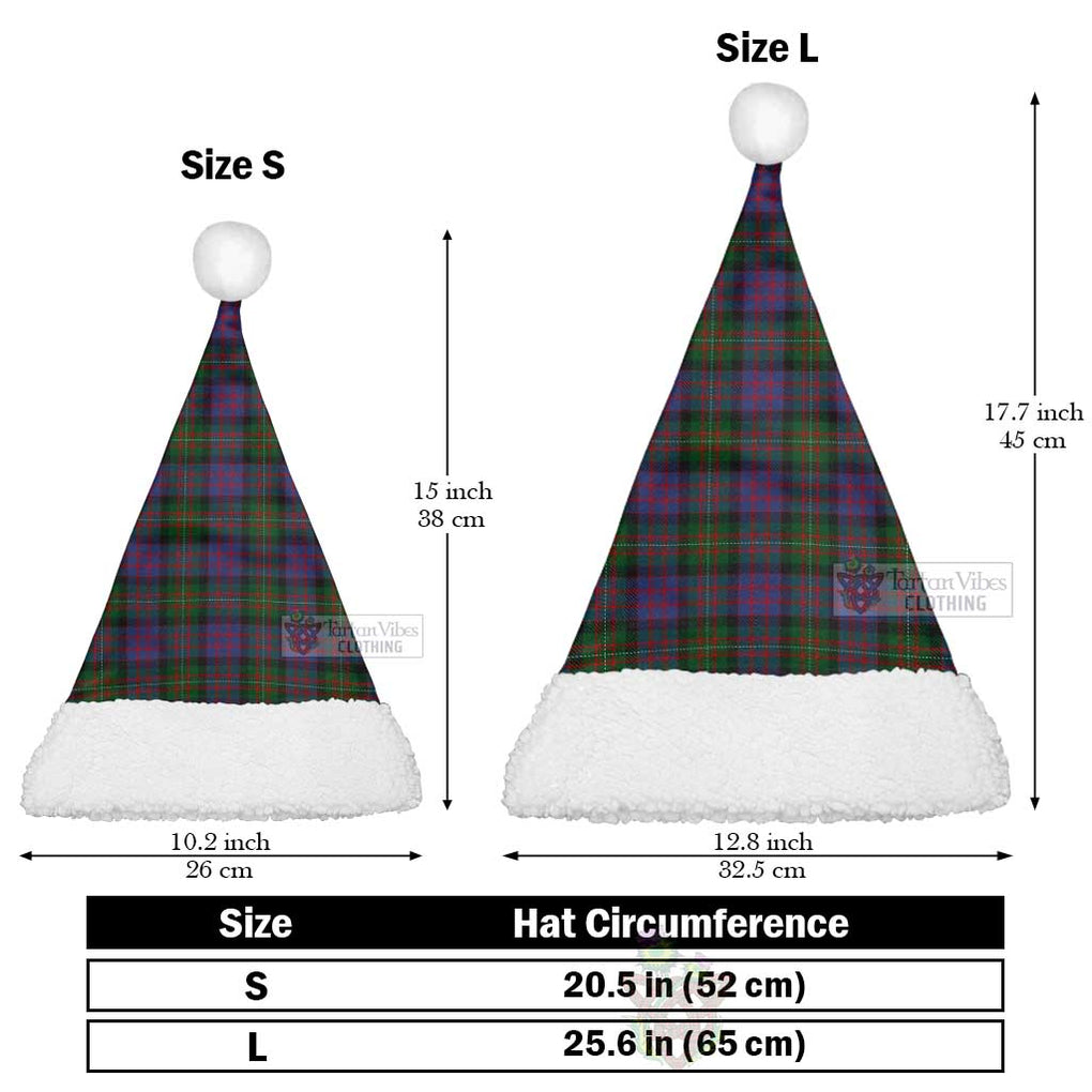 Tartan Vibes Clothing MacDonell (McDonell) Tartan Christmas Santa Hats