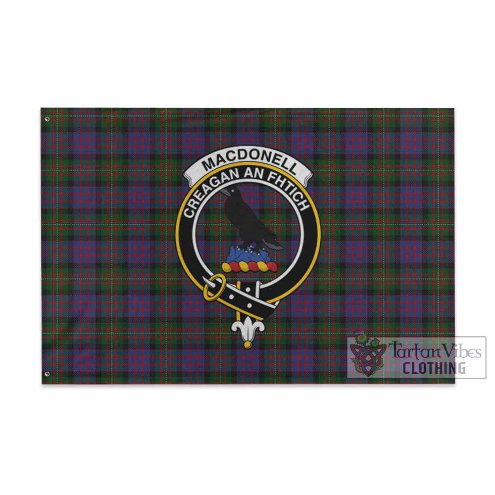 MacDonell (McDonell) Tartan House Flag with Family Crest - Tartan Vibes Clothing