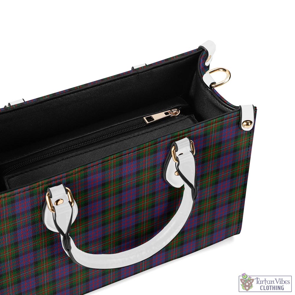 Tartan Vibes Clothing MacDonell of Glengarry Tartan Luxury Leather Handbags