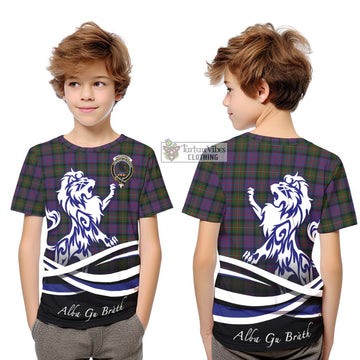 MacDonell (McDonell) Tartan Kid T-Shirt with Alba Gu Brath Regal Lion Emblem