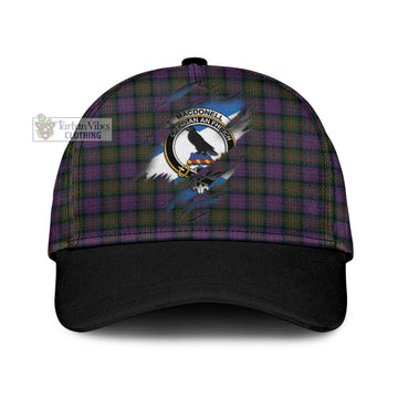 MacDonell (McDonell) Tartan Classic Cap with Family Crest In Me Style