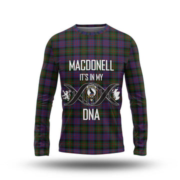 MacDonell (McDonell) Tartan Long Sleeve T-Shirt with Family Crest DNA In Me Style