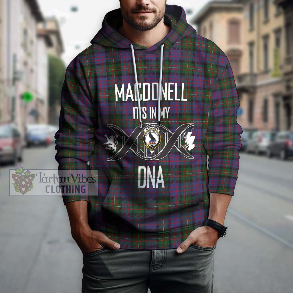 Tartan Vibes Clothing MacDonell of Glengarry Tartan Hoodie with Family Crest DNA In Me Style