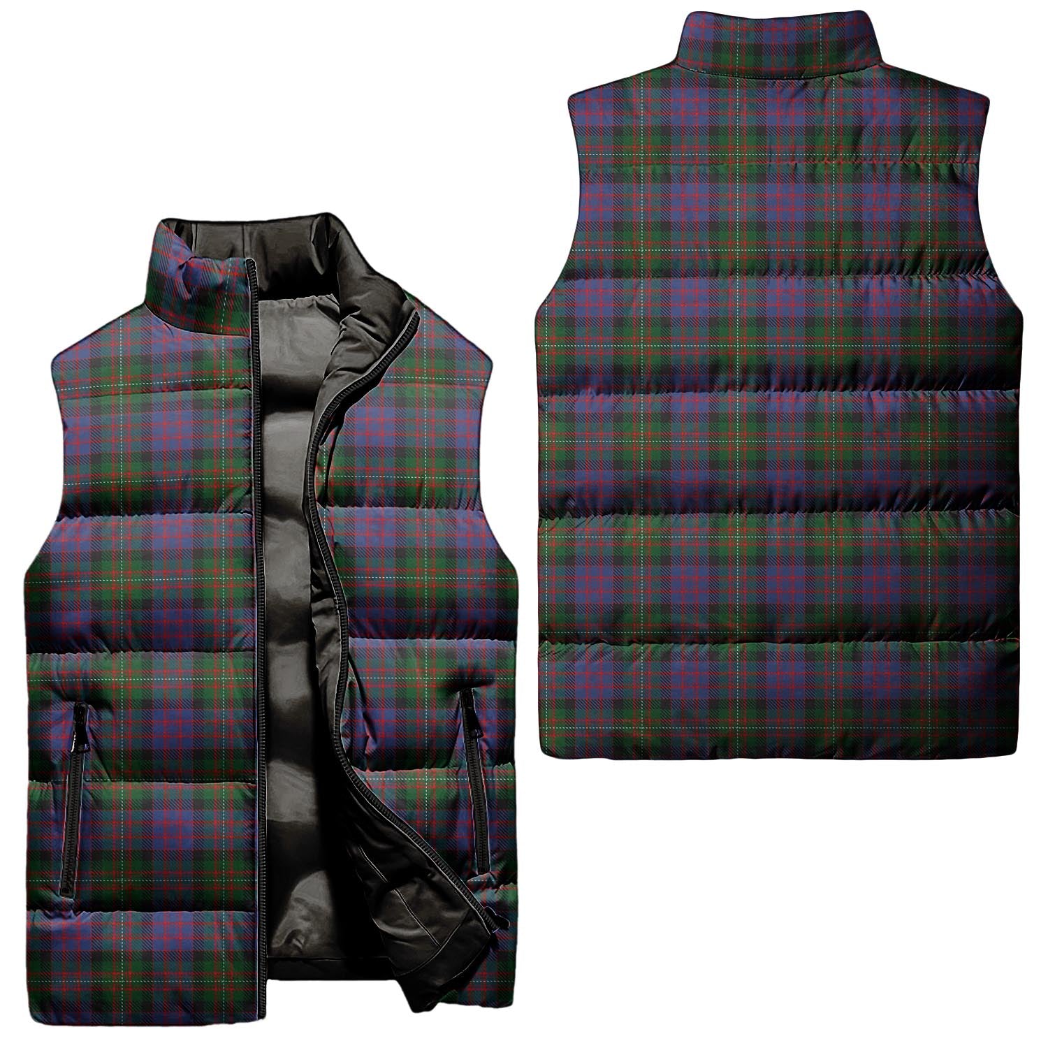 MacDonell of Glengarry Tartan Sleeveless Puffer Jacket Unisex - Tartanvibesclothing