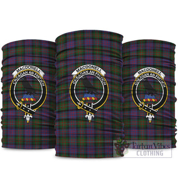 MacDonell (McDonell) Tartan Neck Gaiters, Tartan Bandanas, Tartan Head Band with Family Crest