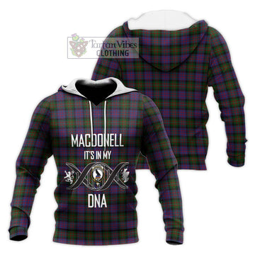 MacDonell (McDonell) Tartan Knitted Hoodie with Family Crest DNA In Me Style