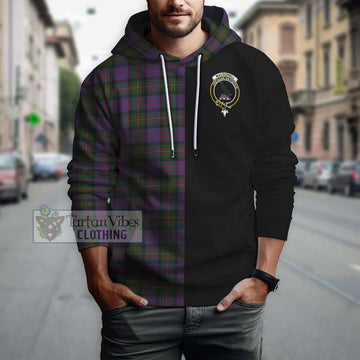 MacDonell (McDonell) Tartan Hoodie with Family Crest and Half Of Me Style