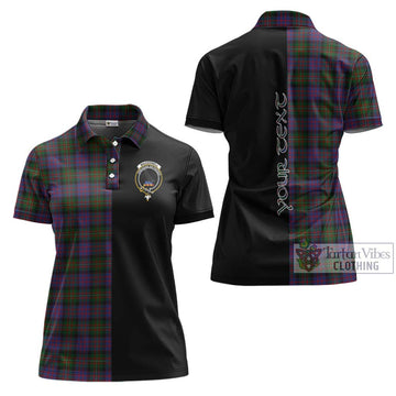 MacDonell (McDonell) Tartan Women's Polo Shirt with Family Crest and Half Of Me Style