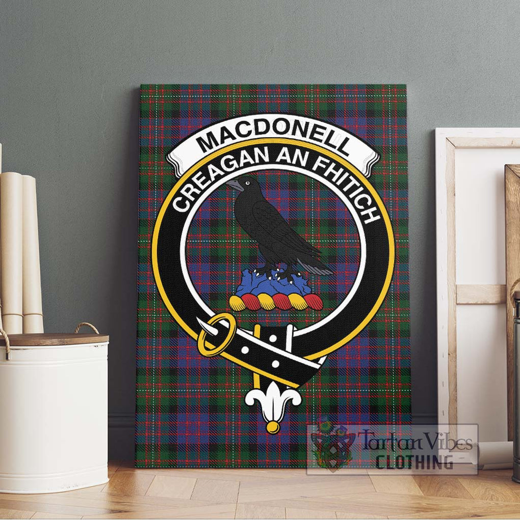 MacDonell (McDonell) Tartan Canvas Print Wall Art with Family Crest Without Frame - Tartan Vibes Clothing