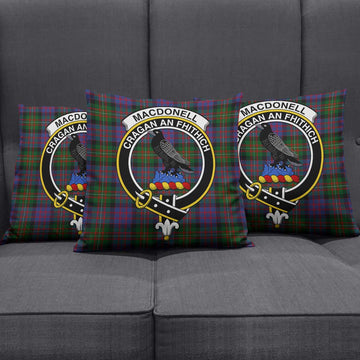 MacDonell (McDonell) Tartan Pillow Cover with Family Crest