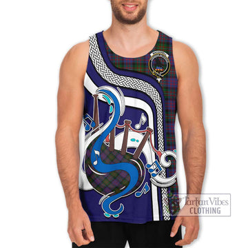 MacDonell (McDonell) Tartan Men's Tank Top with Epic Bagpipe Style