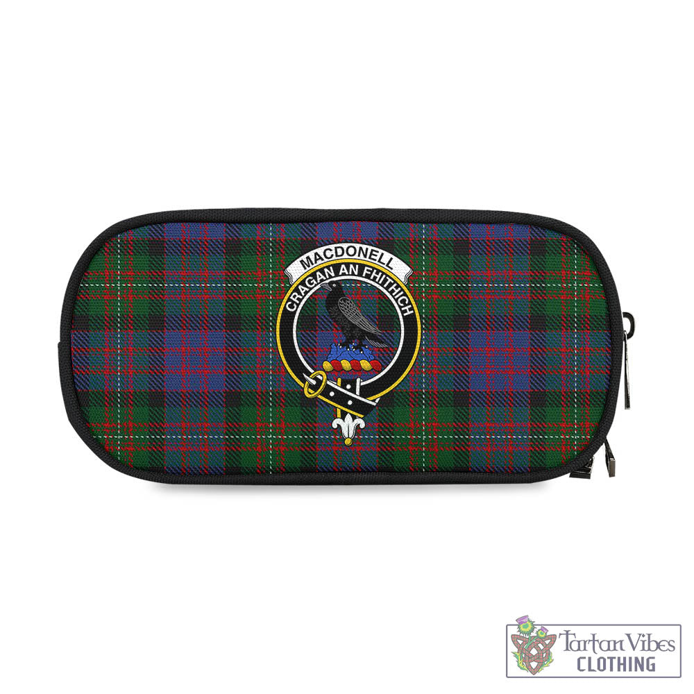 Tartan Vibes Clothing MacDonell of Glengarry Tartan Pen and Pencil Case with Family Crest