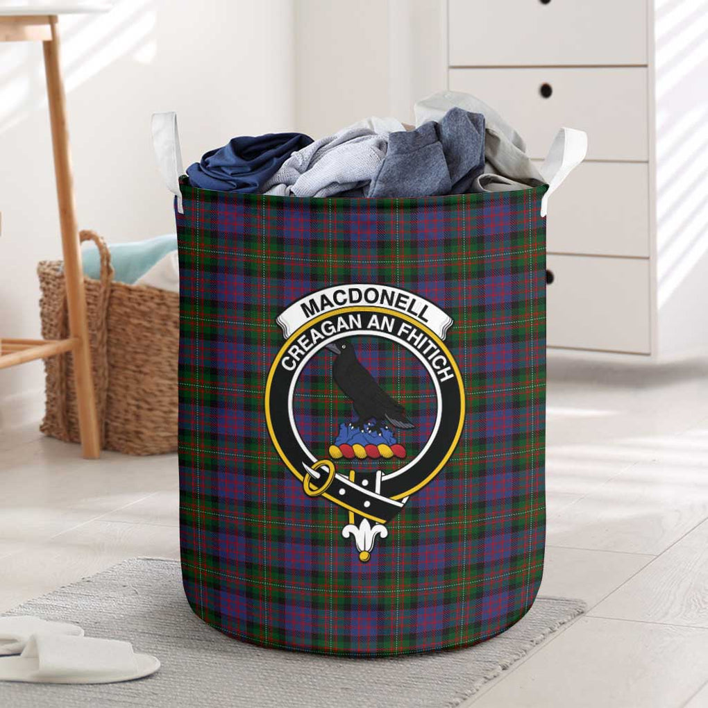 MacDonell (McDonell) Tartan Laundry Basket with Family Crest One Size - Tartanvibesclothing Shop