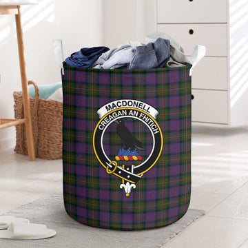 MacDonell (McDonell) Tartan Laundry Basket with Family Crest