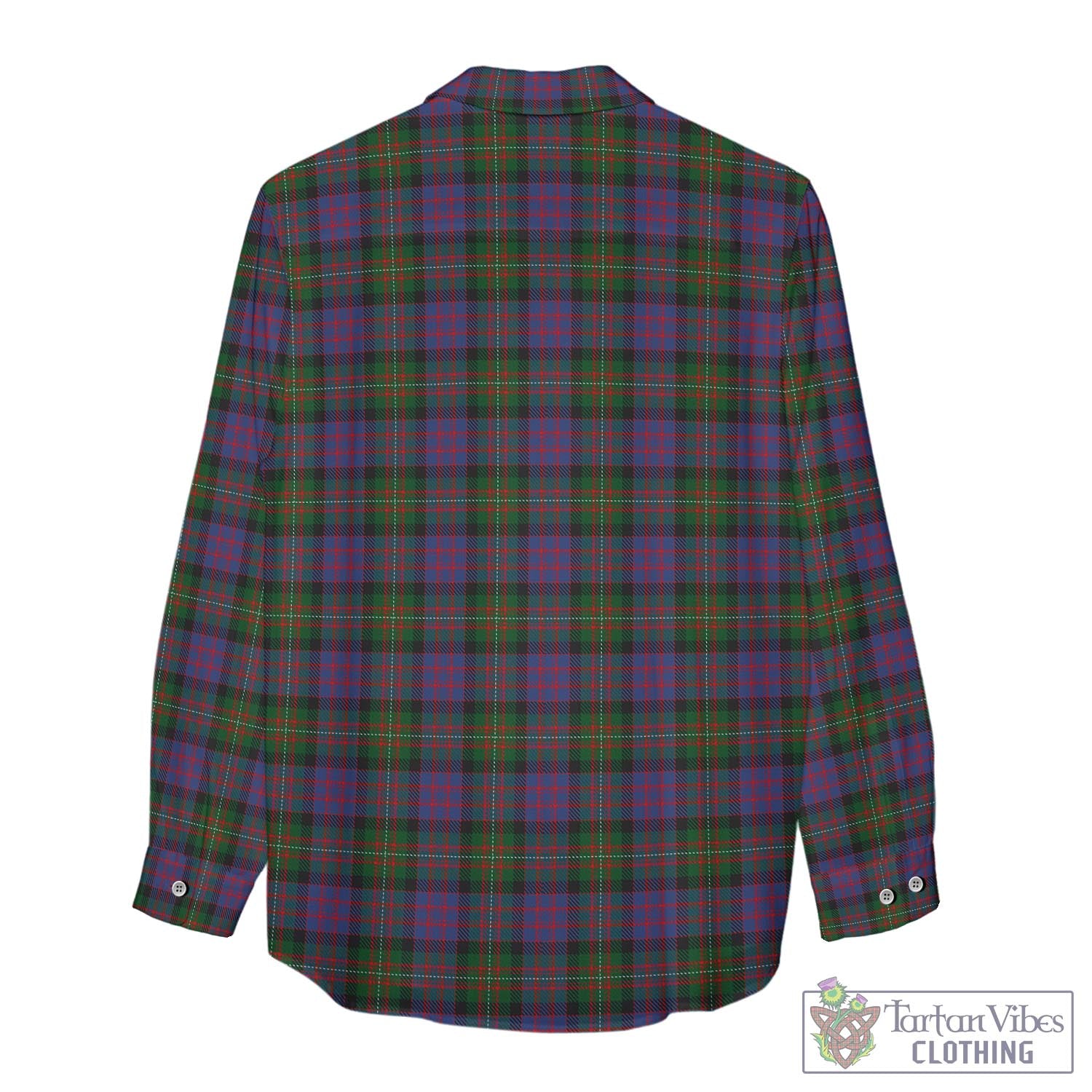 Tartan Vibes Clothing MacDonell of Glengarry Tartan Womens Casual Shirt with Family Crest