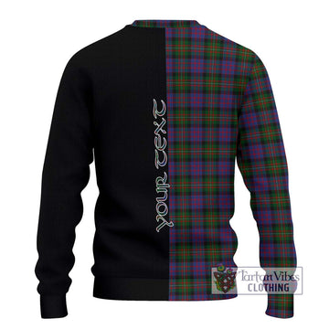 MacDonell (McDonell) Tartan Ugly Sweater with Family Crest and Half Of Me Style