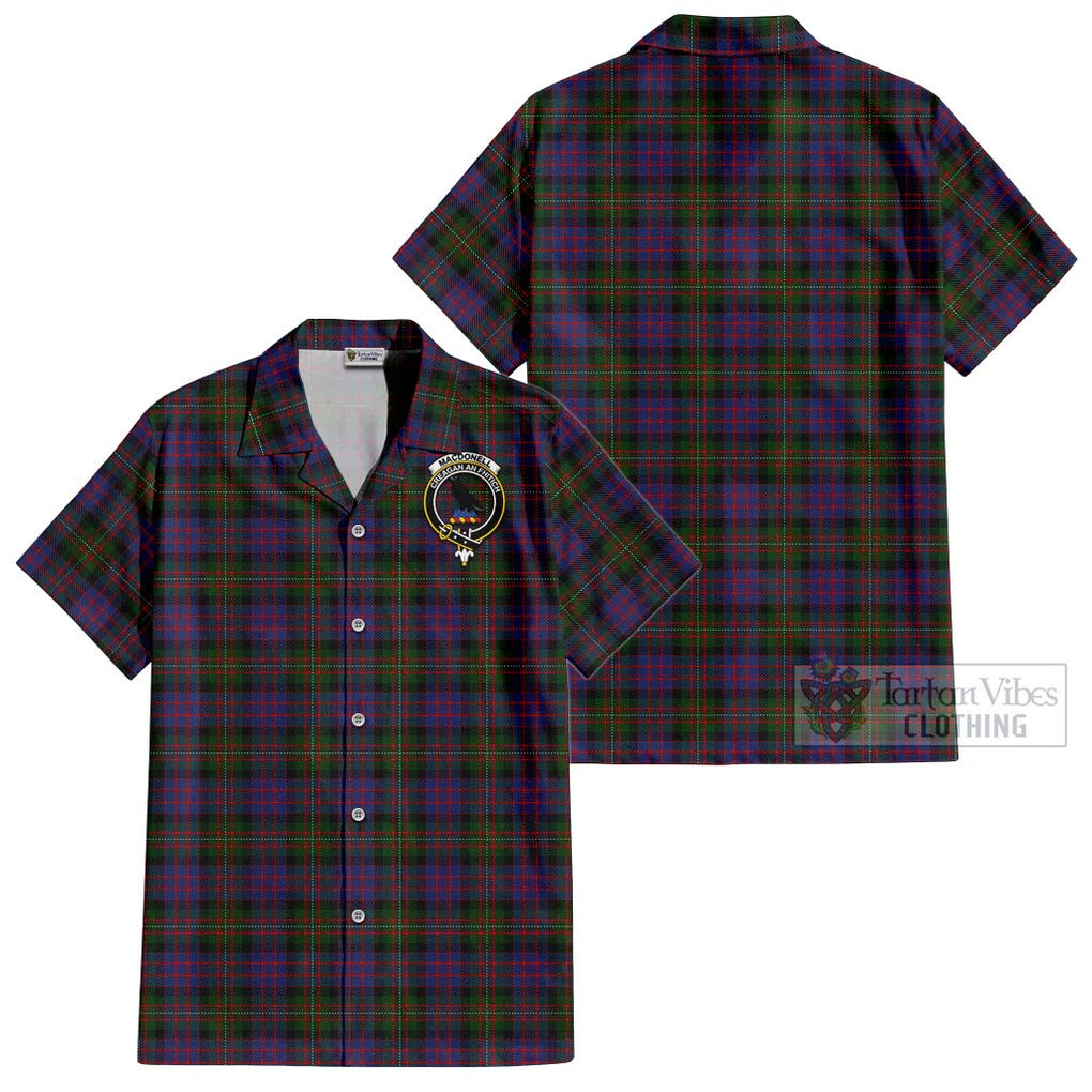 MacDonell (McDonell) Tartan Cotton Hawaiian Shirt with Family Crest Kid - Tartan Vibes Clothing