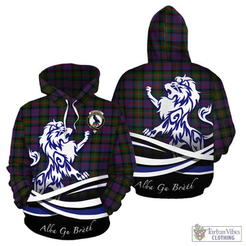 MacDonell (McDonell) Tartan Hoodie with Alba Gu Brath Regal Lion Emblem