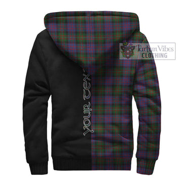 MacDonell (McDonell) Tartan Sherpa Hoodie with Family Crest and Half Of Me Style