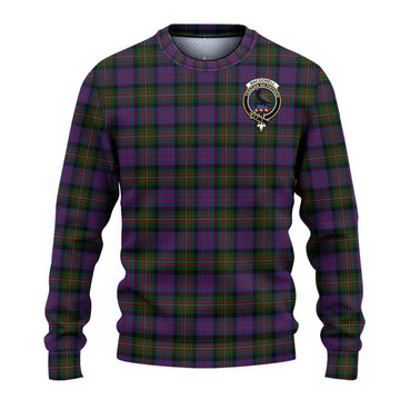 MacDonell (McDonell) Tartan Ugly Sweater with Family Crest