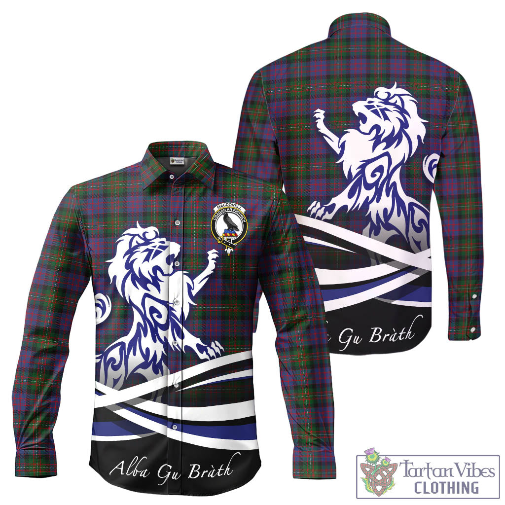 macdonell-of-glengarry-tartan-long-sleeve-button-up-shirt-with-alba-gu-brath-regal-lion-emblem