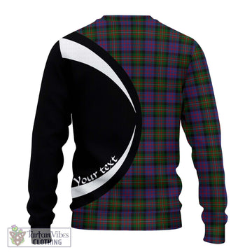 MacDonell (McDonell) Tartan Ugly Sweater with Family Crest Circle Style