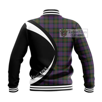 MacDonell (McDonell) Tartan Baseball Jacket with Family Crest Circle Style