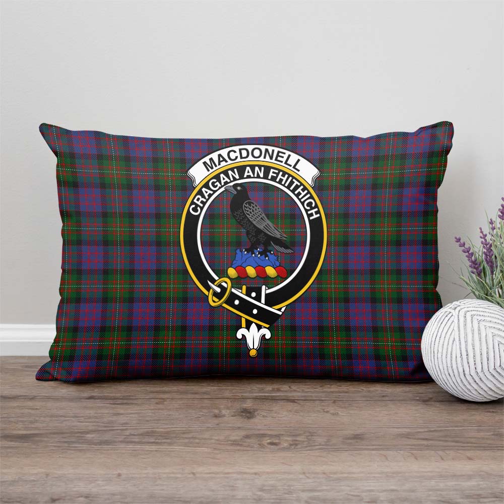 MacDonell of Glengarry Tartan Pillow Cover with Family Crest Rectangle Pillow Cover - Tartanvibesclothing