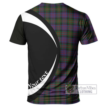 MacDonell (McDonell) Tartan T-Shirt with Family Crest Circle Style