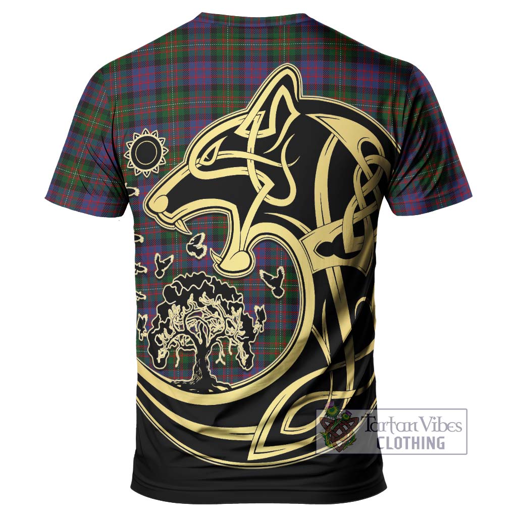 MacDonell (McDonell) Tartan T-Shirt with Family Crest Celtic Wolf Style - Tartan Vibes Clothing