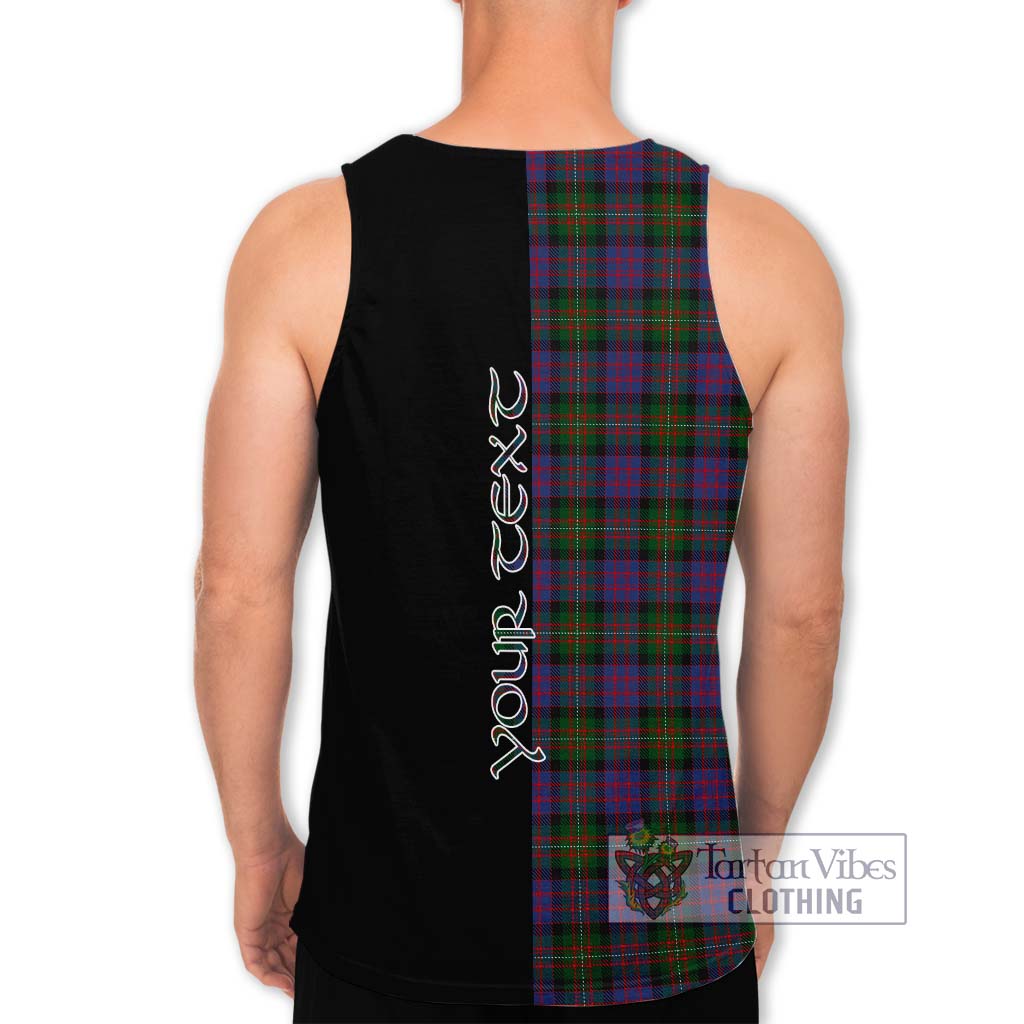 MacDonell (McDonell) Tartan Men's Tank Top with Family Crest and Half Of Me Style - Tartanvibesclothing Shop