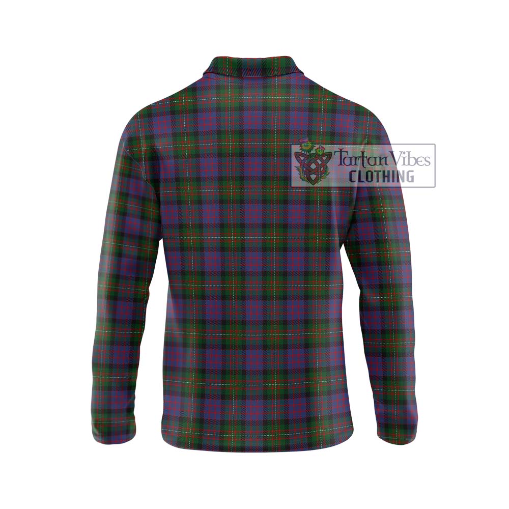 MacDonell (McDonell) Tartan Long Sleeve Polo Shirt with Family Crest DNA In Me Style - Tartanvibesclothing Shop