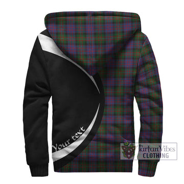 MacDonell (McDonell) Tartan Sherpa Hoodie with Family Crest Circle Style