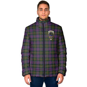 MacDonell (McDonell) Tartan Padded Jacket with Family Crest