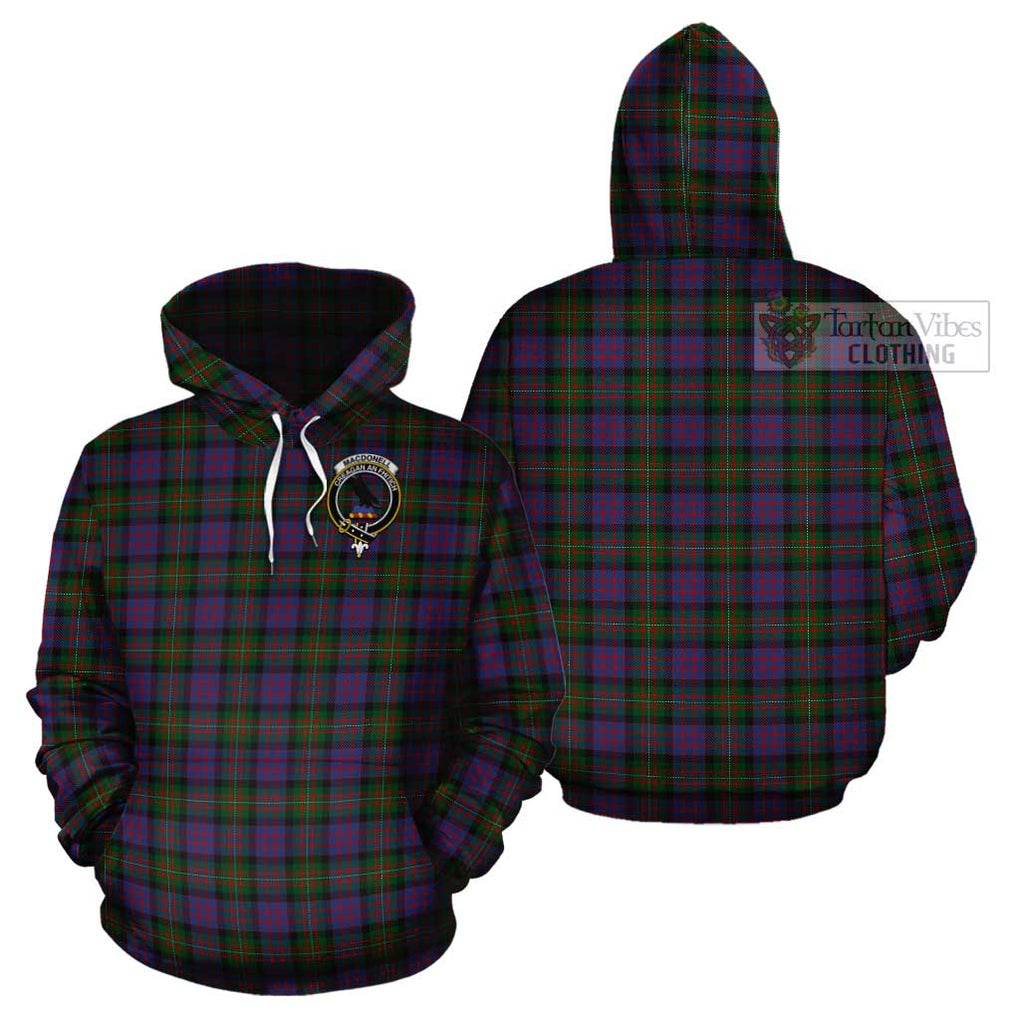 MacDonell (McDonell) Tartan Cotton Hoodie with Family Crest Pullover Hoodie - Tartan Vibes Clothing