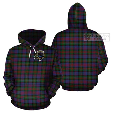 MacDonell (McDonell) Tartan Cotton Hoodie with Family Crest