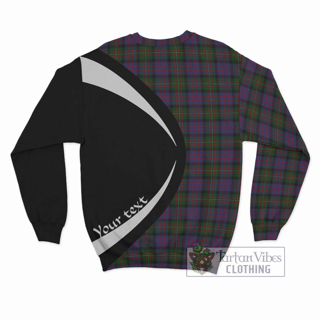 MacDonell (McDonell) Tartan Sweatshirt with Family Crest Circle Style - Tartan Vibes Clothing