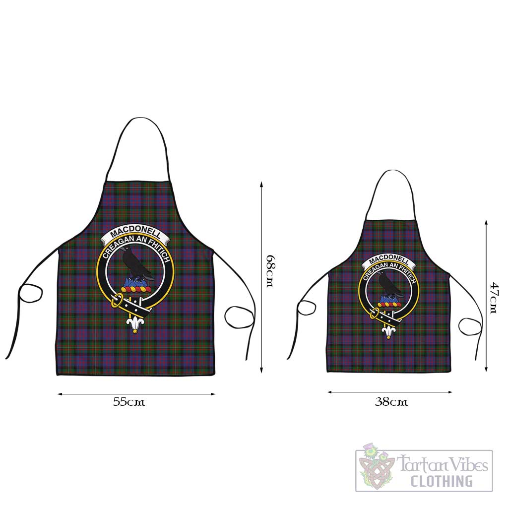 MacDonell (McDonell) Tartan Apron with Family Crest Black L 55x68 cm - Tartan Vibes Clothing