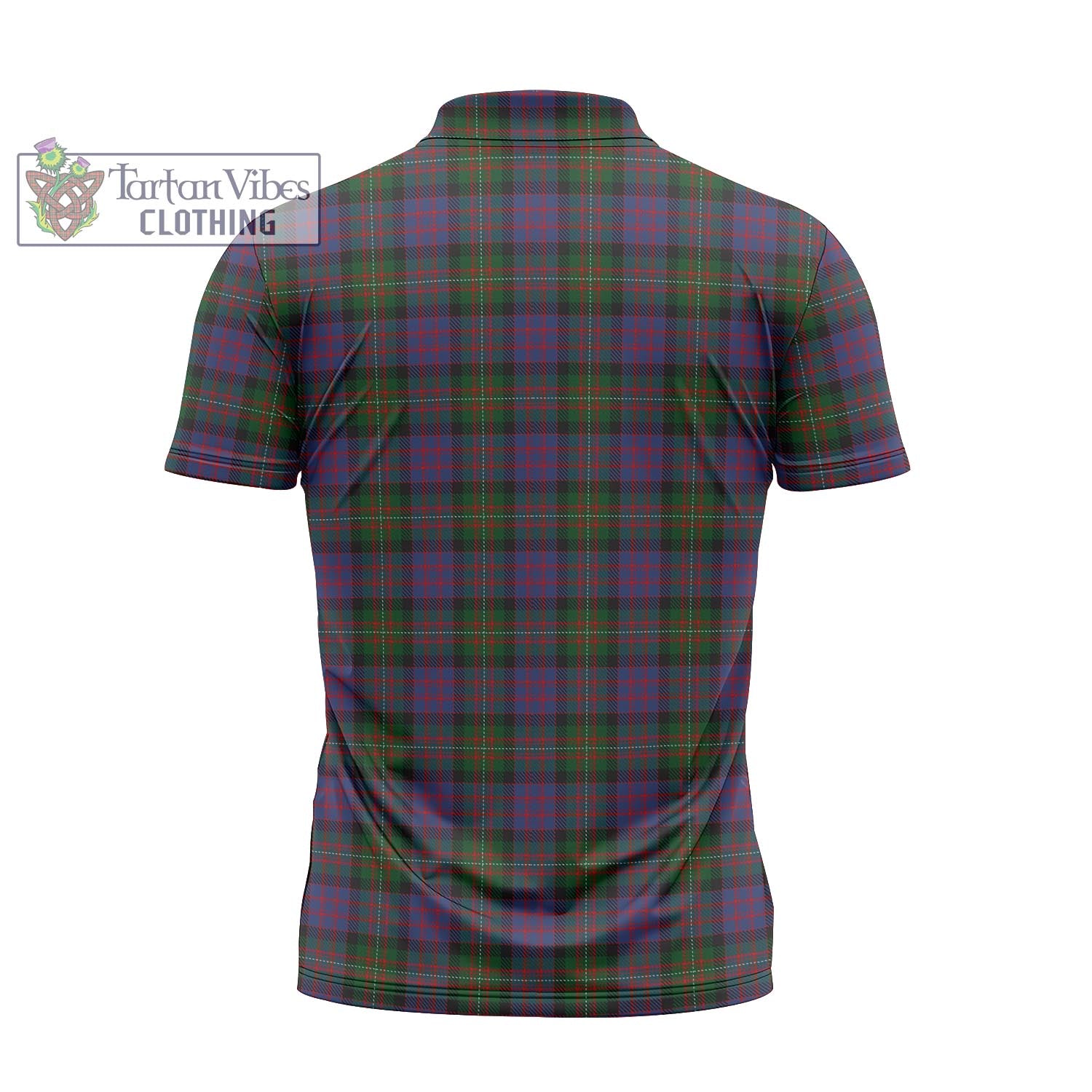 Tartan Vibes Clothing MacDonell of Glengarry Tartan Zipper Polo Shirt with Family Crest